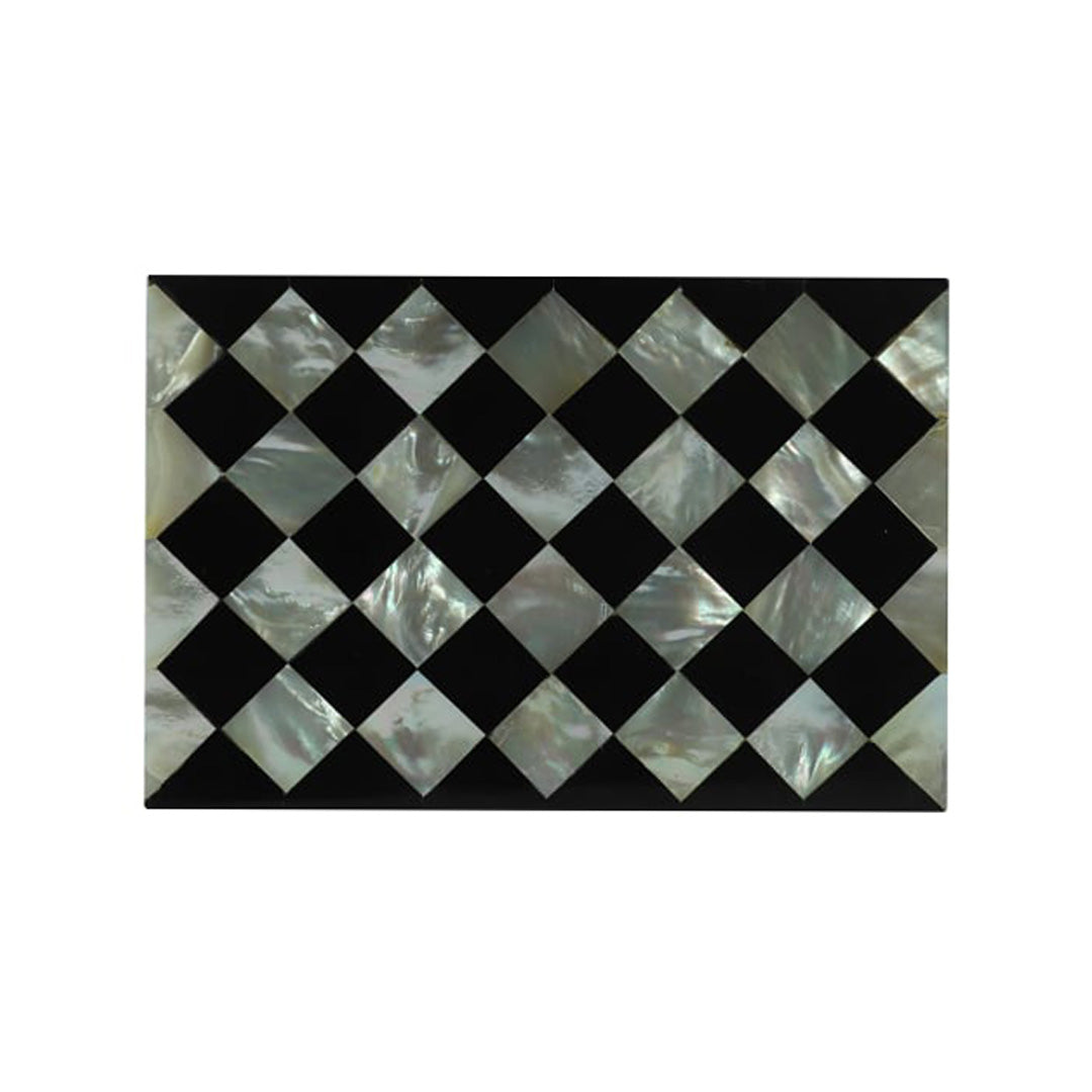 Customized Handmade Mother Of Pearl Inlay Geometric Pattern Jewelry Box