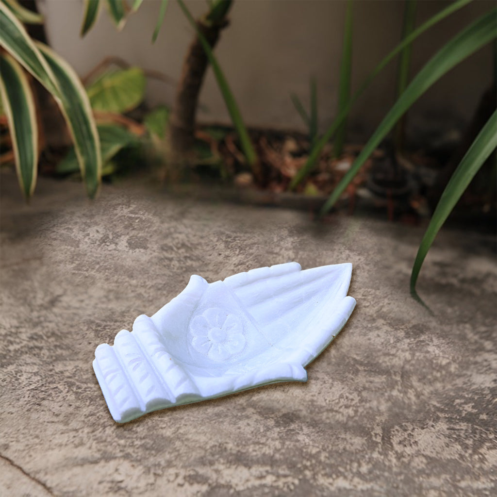 Hand-Carved Marble Lotus Bowl: Elegant Decorative Bowl for Home Décor, Fruit, or Special Gift