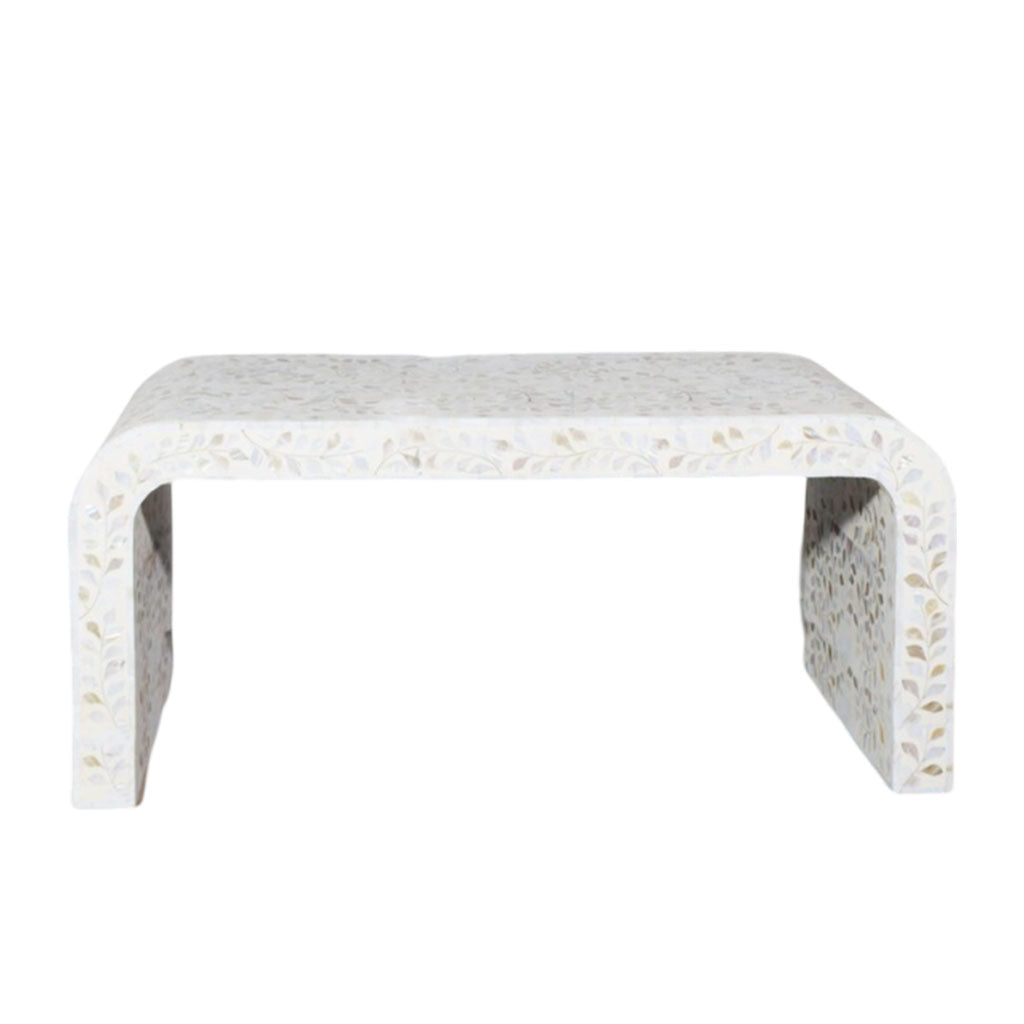 Elegant Mother of Pearl Inlay Modern Coffee Table - Stylish Centre Table for Home & Office