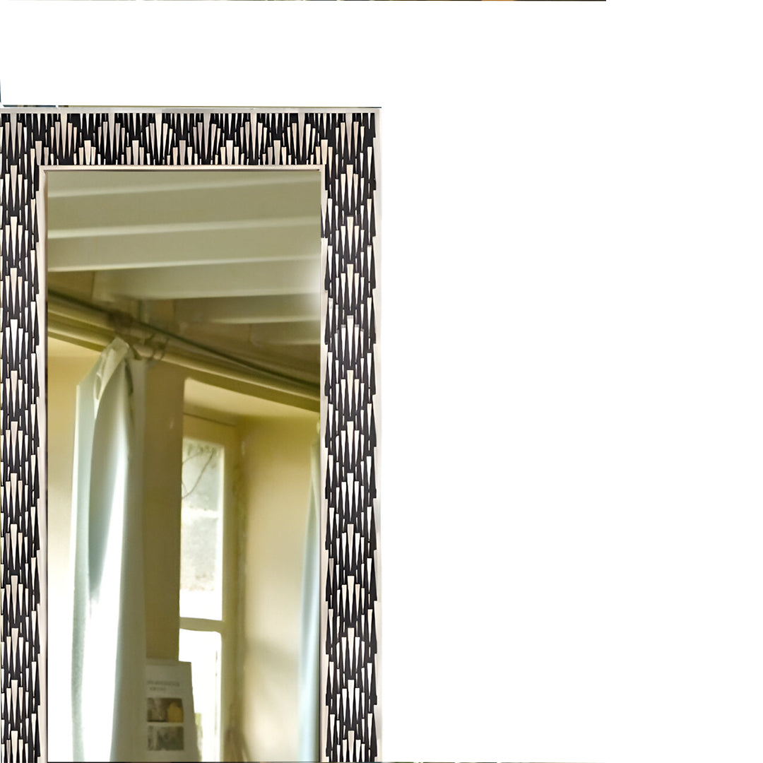 Handmade Bone Inlay Mirror Frame Kitkat Pettren