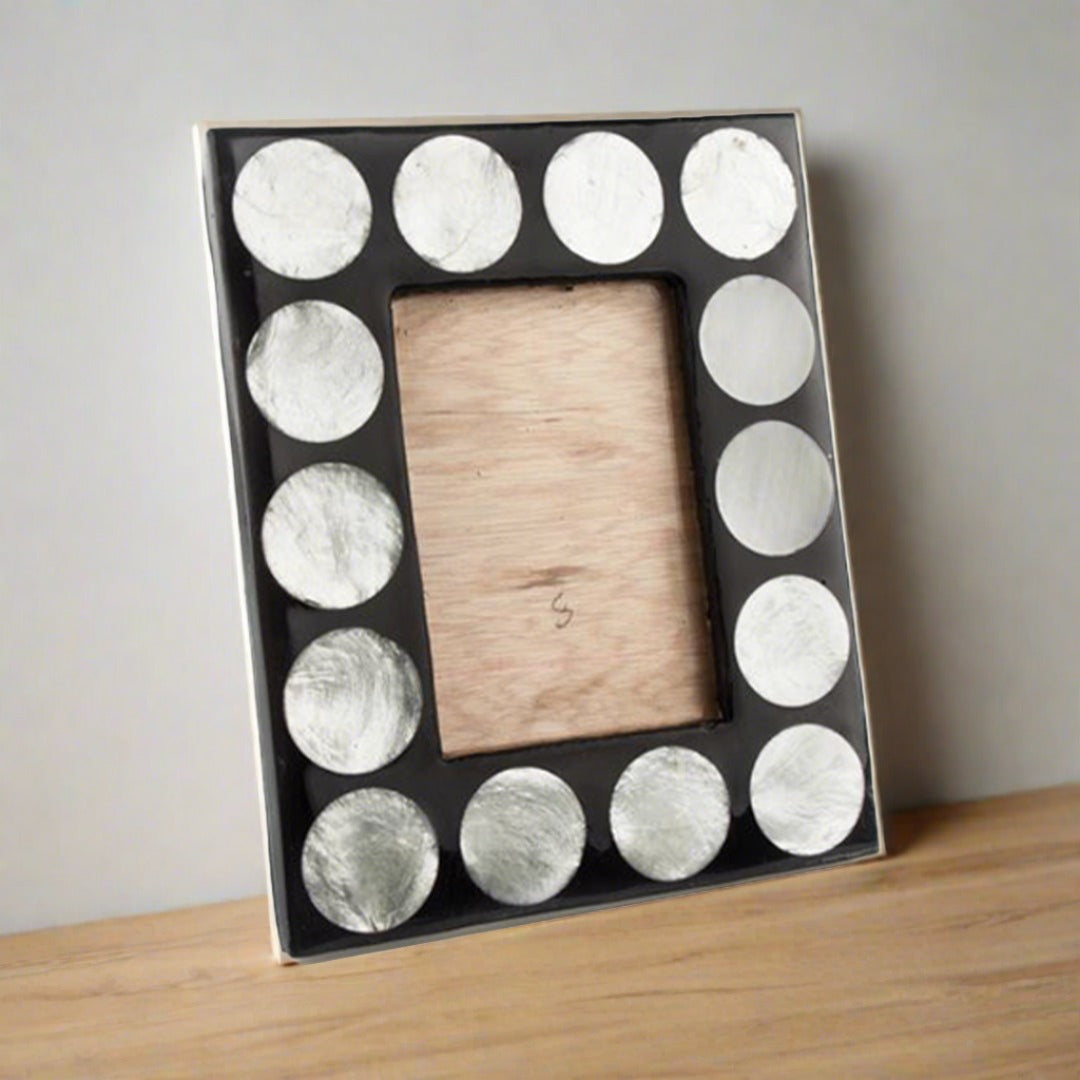 Handmade Mother of Pearl Photo Frame – Bone Inlay Arts