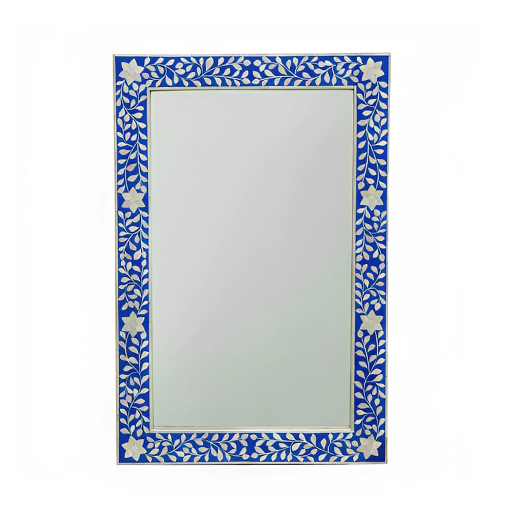 Handmade Customized  Bone Inlay Rectangular Mirror Frame