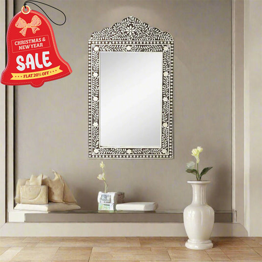 Handmade Customized  Bone Inlay Rectangular Mirror Frame