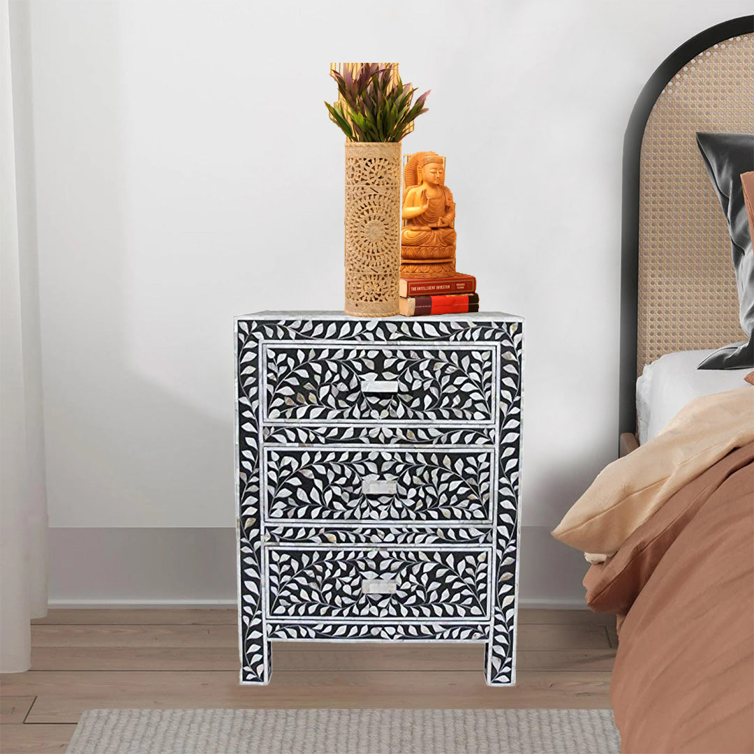 Handmade Customized Mother of Pearl Bedside Table