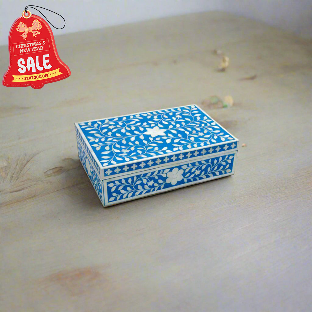 Customized Handmade Bone Inlay Color Jewelry Box