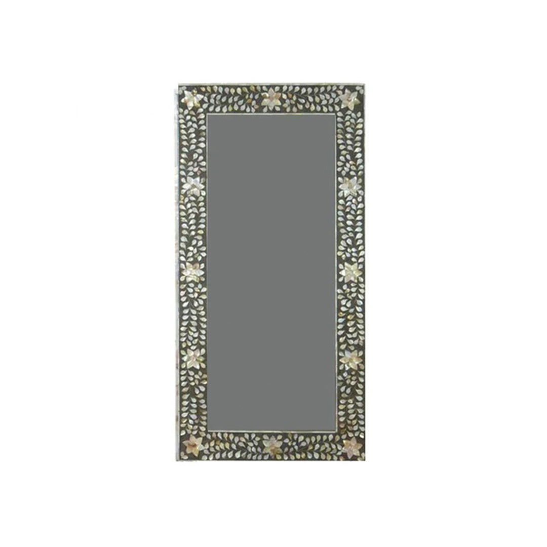 Charcoal black mother of pearl vintage antique mirror frames for home