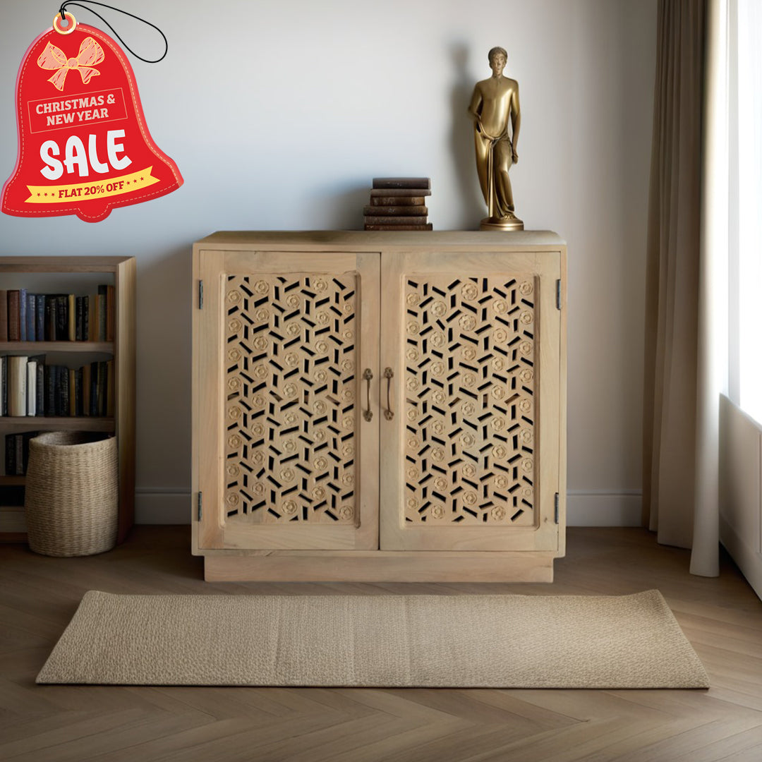 Handmade Wooden Cabinet With Two Door