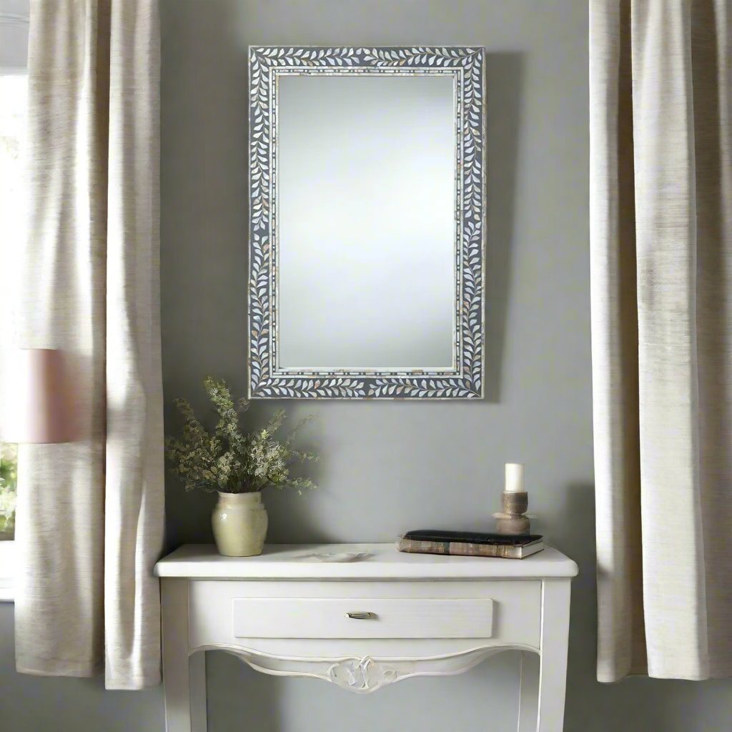 Handmade Customized Mother of Pearl Mirror Frame