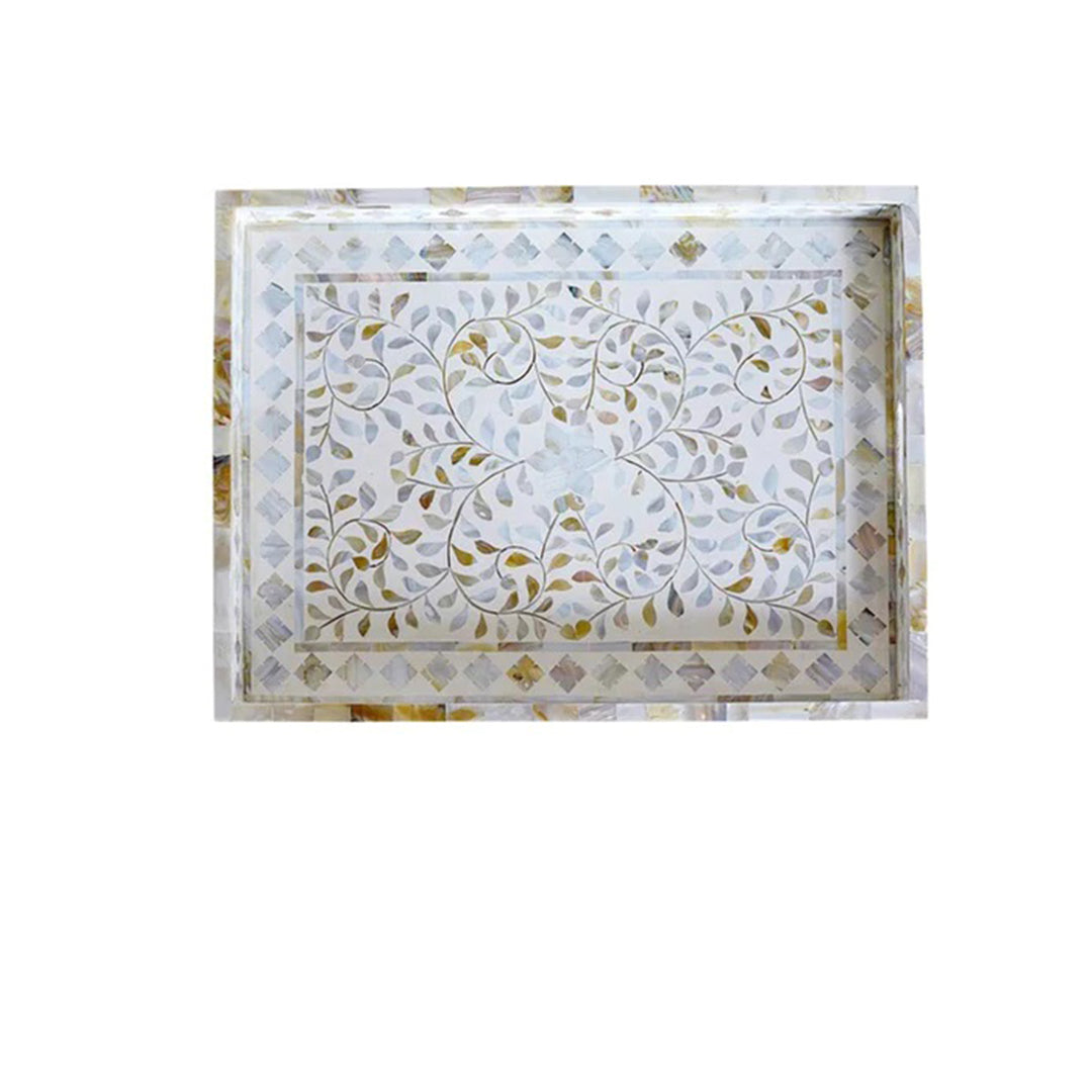 Handmade Customized Mother of Pearl Tray Rectangle