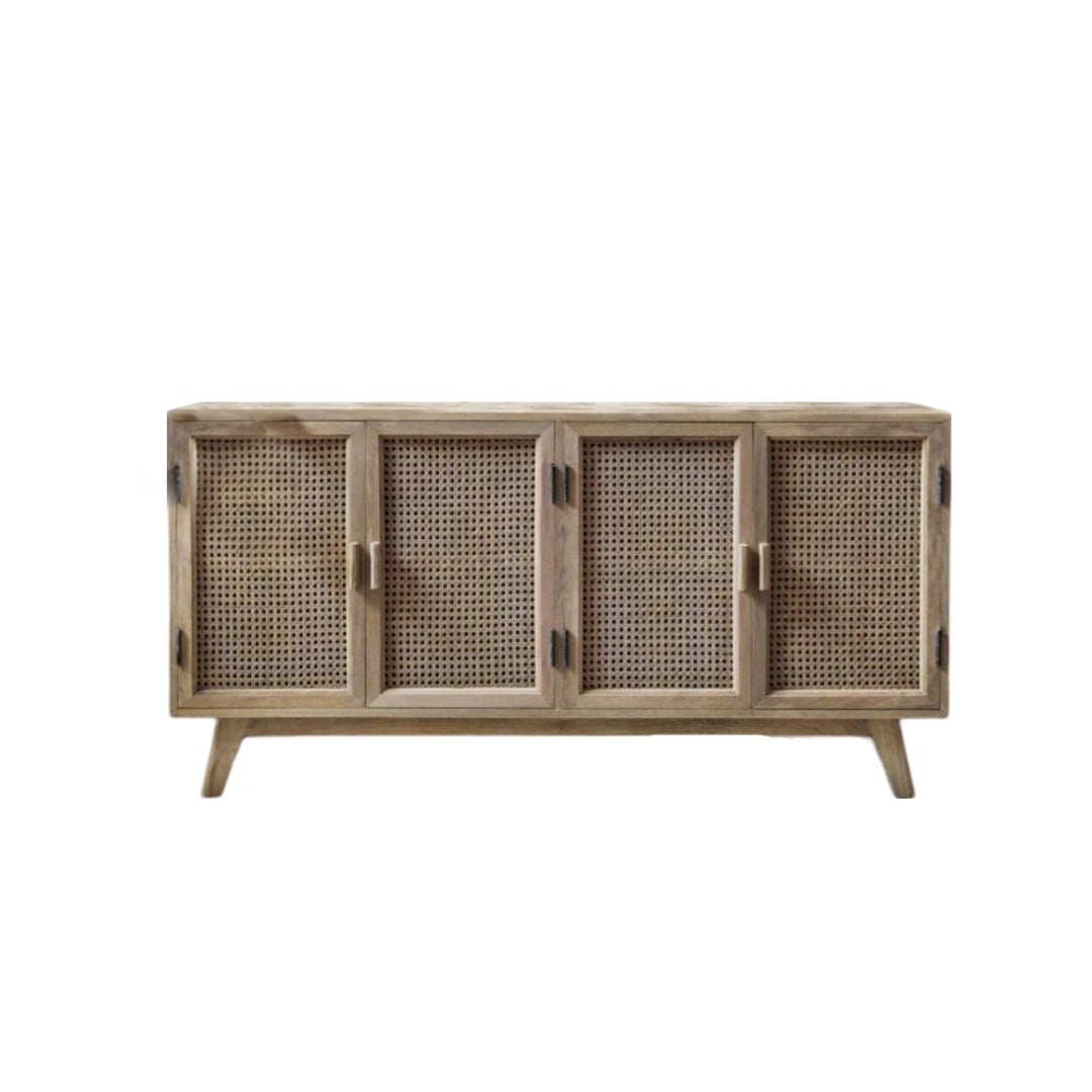 Handcrafted Four Door Wooden Sideboard