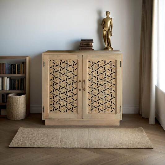 Handmade Wooden Cabinet With Two Door