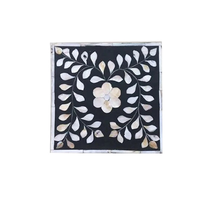 Black mother of pearl vintage personalized jewelry box for women