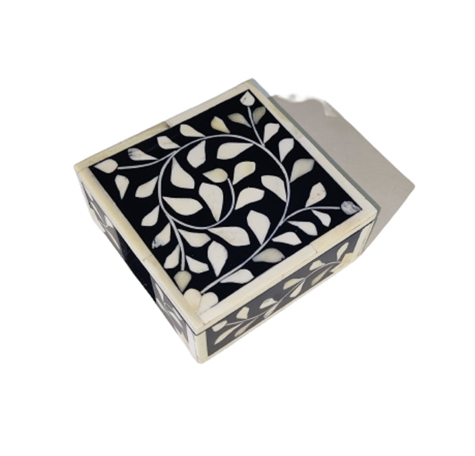 Beautifully Hand Crafted bone inlay Coaster Set Perfect gift for loved ones