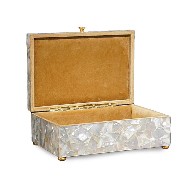 Beautiful Handmade Mother Of Pearl Jewelry Box