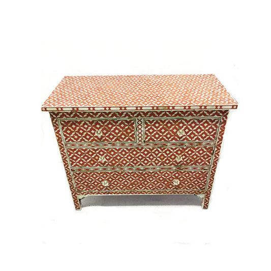 Mother Of Pearl Inlay Chest of 4 Drawers
