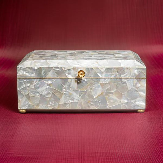 Beautiful Handmade Mother Of Pearl Jewelry Box