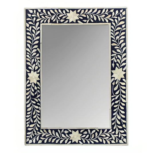 Handmade Customized  Bone Inlay Rectangular Mirror Frame