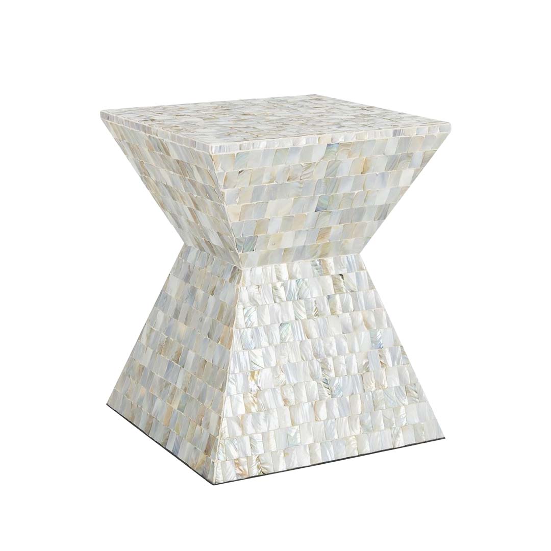 Handmade Mother of Pearl Stool