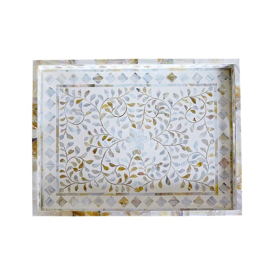 Handmade Customized Mother of Pearl Tray Rectangle